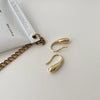 Wholesale Silver Earrings Geometric Minimalist Style Water Drop Shape