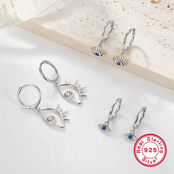 Wholesale Silver Earrings Geometric Style Electroplating For Women