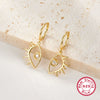 Wholesale Silver Earrings Geometric Style Electroplating For Women