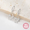 Wholesale Silver Earrings Geometric Style Electroplating For Women