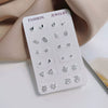 Wholesale Silver Earrings Set For Women Simple Allmatch Geometric Electroplated Earrings Combination