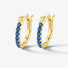 Wholesale 925 Silver Earrings With Geometric Design And Colorful Zirconium Diamond Embedded Niche Style For Women
