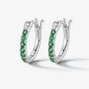 Wholesale 925 Silver Earrings With Geometric Design And Colorful Zirconium Diamond Embedded Niche Style For Women