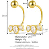 Wholesale 925 Silver Earrings With Geometric Pattern And Zircon Design Simple Light Luxury Style For Women