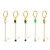 Wholesale Silver Earrings With Geometric Style And Zircon Treatment