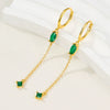 Wholesale Silver Earrings With Geometric Style And Zircon Treatment