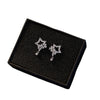 Wholesale Silver Earrings With Star Tassel And Water Drop Zircon Electroplated