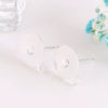 Wholesale 925 Silver Flat Earrings With Pearl Electroplated In 18K Real Gold Original Design Accessories