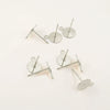 Wholesale 925 Silver Flat Earrings With Pearl Electroplated In 18K Real Gold Original Design Accessories