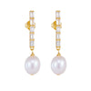 Wholesale 925 Silver Freshwater Pearl Stud Earrings With Geometric Design For Women Fashion Ol Style