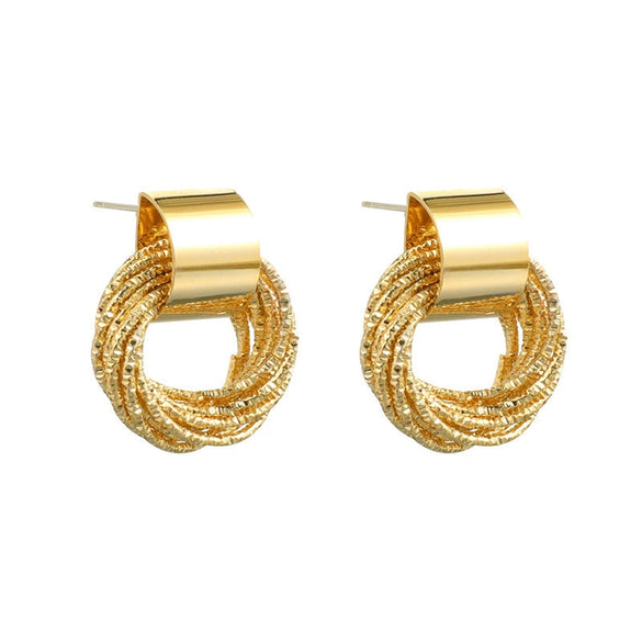 Wholesale 925 Silver Geometric Circle Earrings