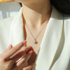 Wholesale 925 Silver Geometric Clavicle Chain With Moissanite Inlay Necklace For Women