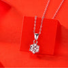 Wholesale 925 Silver Geometric Clavicle Chain With Moissanite Inlay Necklace For Women