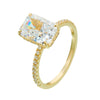Wholesale Silver Geometric Diamond Cut Zircon Set Ring For Women