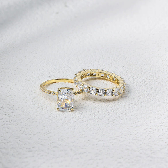 Wholesale Silver Geometric Diamond Cut Zircon Set Ring For Women