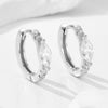 Wholesale Silver 925 Geometric Diamond Earrings For Women