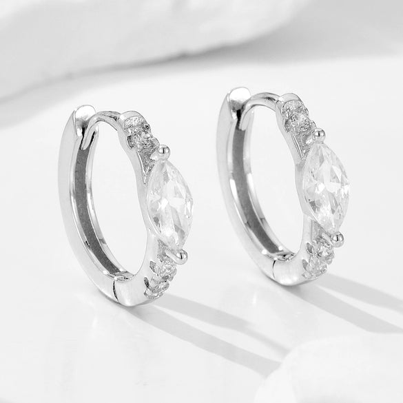 Wholesale Silver 925 Geometric Diamond Earrings For Women