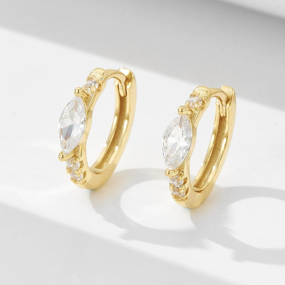Wholesale Silver 925 Geometric Diamond Earrings For Women