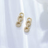 Wholesale 925 Silver Geometric Diamond Earrings For Women