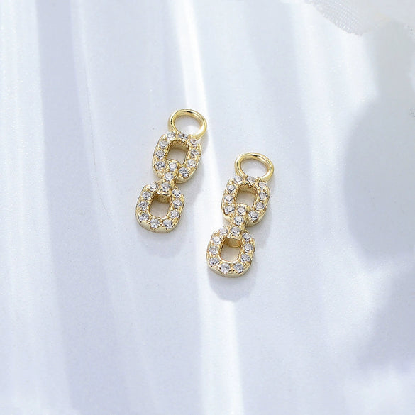 Wholesale 925 Silver Geometric Diamond Earrings For Women