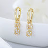 Wholesale 925 Silver Geometric Diamond Earrings For Women