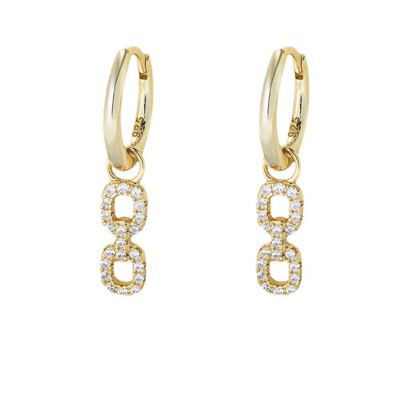 Wholesale 925 Silver Geometric Diamond Earrings For Women