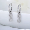 Wholesale 925 Silver Geometric Diamond Earrings For Women