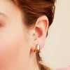 Wholesale Silver Geometric Drop Shape Electroplated Earrings Unisex Simple Ins Fashion Allmatch