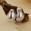 Wholesale Silver Geometric Drop Shape Electroplated Earrings Unisex Simple Ins Fashion Allmatch
