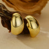 Wholesale Silver Geometric Drop Shape Electroplated Earrings Unisex Simple Ins Fashion Allmatch