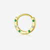 Wholesale Silver Geometric Earrings With Zircon Electroplated With Platinum And 18K Gold For Women