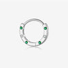 Wholesale Silver Geometric Earrings With Zircon Electroplated With Platinum And 18K Gold For Women