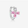 Wholesale Silver Geometric Earrings With Zircon Electroplated With Platinum And 18K Gold For Women