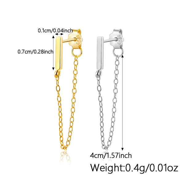 Wholesale 225 Silver Geometric Electroplated Earrings For Women