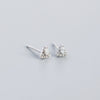Wholesale Silver Geometric Fanshaped Earrings For Women With Electroplating