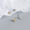 Wholesale Silver Geometric Fanshaped Earrings For Women With Electroplating