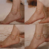 Wholesale 925 Silver Geometric Fourleaf Clover Women's Anklet