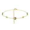 Wholesale 925 Silver Geometric Fourleaf Clover Women's Anklet
