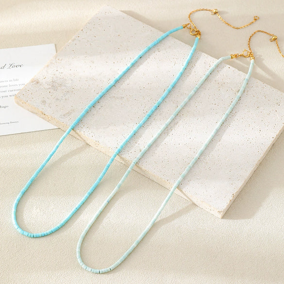 Wholesale 925 Silver Geometric Handmade Beaded Necklace For Women