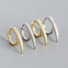 Wholesale 925 Silver Geometric Heavy Industry Metal Long Rivet Earrings For Women With Electroplating