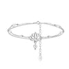 Wholesale 925 Silver Geometric Hollow Anklet For Women