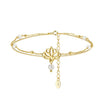 Wholesale 925 Silver Geometric Hollow Anklet For Women