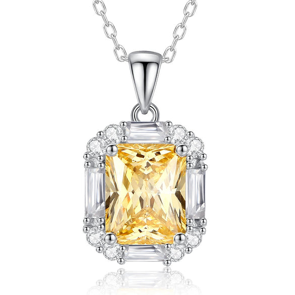 Wholesale 925 Silver Geometric Light Luxury Retro Pendant Necklace For Women