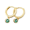 Wholesale 925 Silver Geometric Microinlaid Zircon Earrings For Women With Ring And Ear Buckle