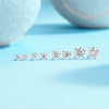 Wholesale 925 Silver Geometric Moissanite Inlay Ear Piercing Earrings For Women