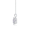 Wholesale 925 Silver Geometric Moissanite Inlay Pendant Necklace For Women Fashion Cross Chain