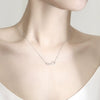 Wholesale 925 Silver Geometric Pattern Natural Style Pendant Necklace For Women