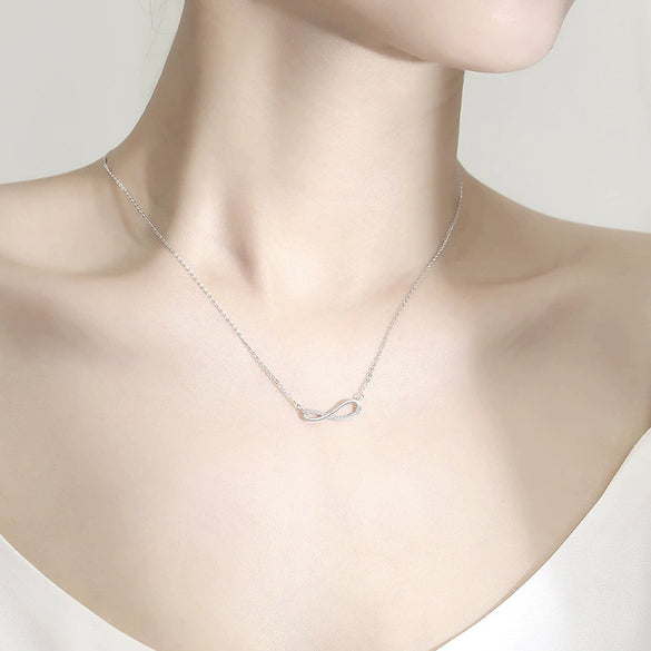 Wholesale 925 Silver Geometric Pattern Natural Style Pendant Necklace For Women