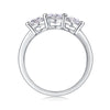 Wholesale 925 Silver Geometric Ring Set With Diamonds