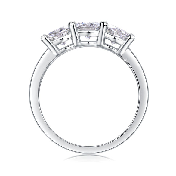 Wholesale 925 Silver Geometric Ring Set With Diamonds
